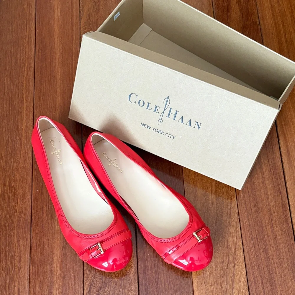 Cole Haan Air Reesa Buckle Flats - Picture 1 of 4